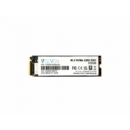 V7 V7SSD512GBNV3E unidad de estado sólido M.2 512 GB Serial ATA III 3D TLC NVMe