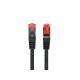 Lanberg PCF6-10CU-0100-BK cable de red Negro 1 m Cat6 F/UTP (FTP)