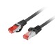 Lanberg PCF6-10CU-0100-BK cable de red Negro 1 m Cat6 F/UTP (FTP)