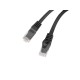 Lanberg PCU6-10CU-0200-BK cable de red Negro 2 m Cat6 U/UTP (UTP)