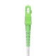 AISENS Cable Fibra Óptica Latiguillo G657A2 3.0 9/125 SMF Simplex CPR DCA LSZH, SC/APC-SC/APC, Blanco, 60 m