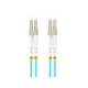 Lanberg FO-LULU-MD31-0050-TQ cable de fibra optica 5 m LC/UPC OM3 Color aguamarina