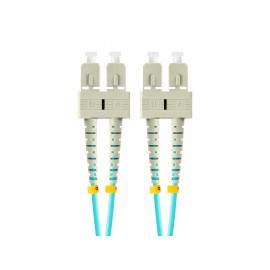 Lanberg FO-SUSU-MD31-0010-TQ cable de fibra optica 1 m SC/UPC OM3 Color aguamarina