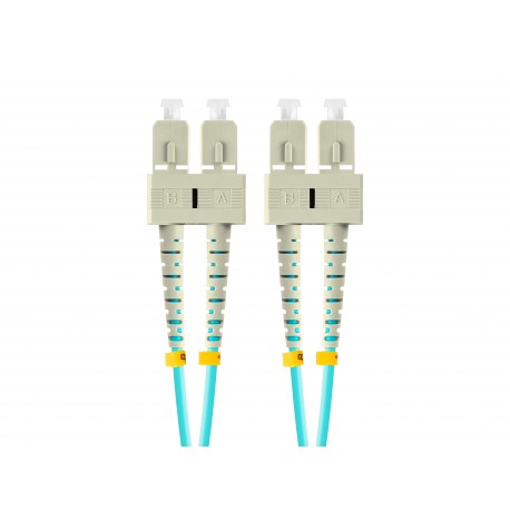 Lanberg FO-SUSU-MD31-0010-TQ cable de fibra optica 1 m SC/UPC OM3 Color aguamarina