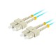 Lanberg FO-SUSU-MD31-0010-TQ cable de fibra optica 1 m SC/UPC OM3 Color aguamarina