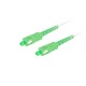 Lanberg FO-SASA-SS21-0100-WH cable de fibra optica 10 m SC/APC G.657.A2 Verde, Blanco