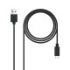 Nanocable 10.01.2103 cable USB 3 m USB 2.0 USB A USB C Negro