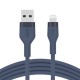 Belkin Cbl Siicone USB-A LTG 2M bleu cable USB USB A USB C/Lightning Azul - CAA008BT2MBL