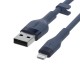 Belkin Cbl Siicone USB-A LTG 2M bleu cable USB USB A USB C/Lightning Azul - CAA008BT2MBL