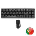 Tacens ACP0PT teclado USB QWERTY Portugués Negro