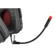 Natec Genesis Argon 570 Binaural Diadema Negro, Rojo auricular con micrófono