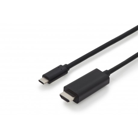 ASSMANN Electronic AK-300330-020-S adaptador de cable USB-C HDMI Negro