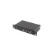 Lanberg RSFE-4P-2FE-60 switch No administrado Fast Ethernet (10/100) Energía sobre Ethernet (PoE) 1U Negro