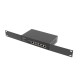 Lanberg RSFE-4P-2FE-60 switch No administrado Fast Ethernet (10/100) Energía sobre Ethernet (PoE) 1U Negro