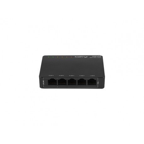 Lanberg DSP3-1005-60W switch No administrado Gigabit Ethernet (10/100/1000) Energía sobre Ethernet (PoE) Negro