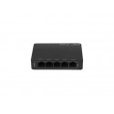 Lanberg DSP3-1005-60W switch No administrado Gigabit Ethernet (10/100/1000) Energía sobre Ethernet (PoE) Negro