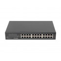 Lanberg RSGE-24 switch No administrado Gigabit Ethernet (10/100/1000) 1U Negro