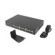 Lanberg RSGE-24 switch No administrado Gigabit Ethernet (10/100/1000) 1U Negro