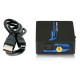 DCU Advance Tecnologic 30505052 cable de audio TOSLINK RCA Negro, Azul