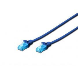 ASSMANN Electronic Cat5e, 1m cable de red U/UTP (UTP) Azul