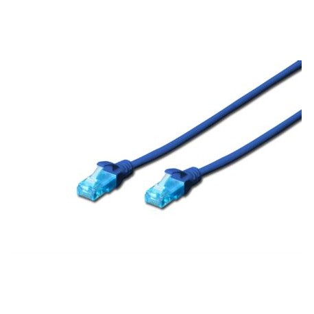 ASSMANN Electronic Cat5e, 1m cable de red U/UTP (UTP) Azul