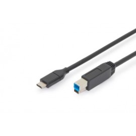 ASSMANN Electronic AK-300149-018-S cable USB 1,8 m USB C USB B Negro