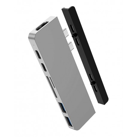 HYPER HD28C USB 3.2 Gen 1 (3.1 Gen 1) Type-C Plata