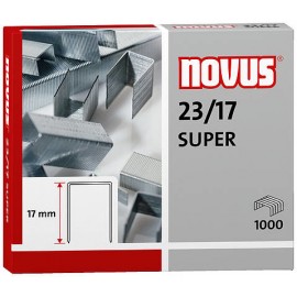 Novus 23/17 SUPER Paquete de grapas 1000 grapas