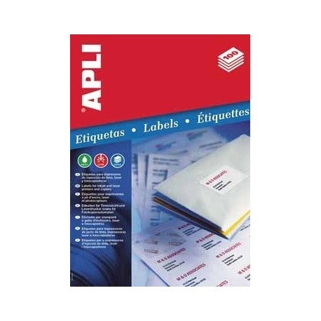 APLI Labels 105 x 148mm etiqueta autoadhesiva Blanco 400 pieza(s) - 581280