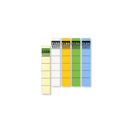 Elba Spine Label for Lever Arch Files 190 x 34 mm Buff etiqueta autoadhesiva Multicolor 10 pieza(s) - 04614CH