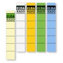 Elba Spine Label for Lever Arch Files 190 x 34 mm Buff etiqueta autoadhesiva Multicolor 10 pieza(s) - 04614CH