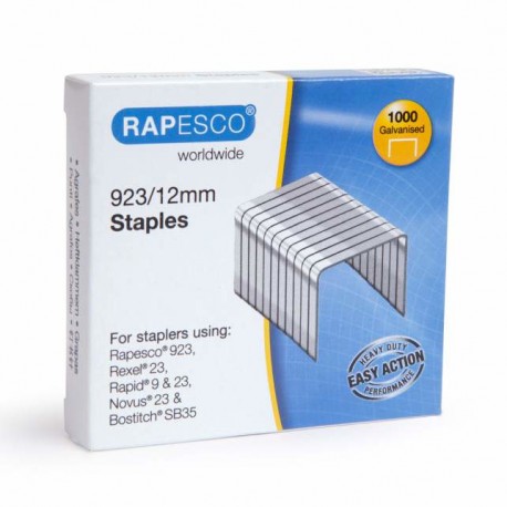 Rapesco 1238 grapa Paquete de grapas 1000 grapas