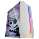 Mars Gaming MC-S1 Blanco Caja PC Compacta Gaming Micro-ATX Iluminación ARGB 12 Modos Ventilador FRGB Ventana Lateral Completa