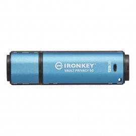 Kingston Technology IronKey Vault Privacy 50 unidad flash USB 128 GB USB tipo A 3.2 Gen 1 (3.1 Gen 1) Azul