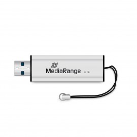 MediaRange MR916 unidad flash USB 32 GB 3.0 (3.1 Gen 1) Conector USB Tipo A Negro, Plata