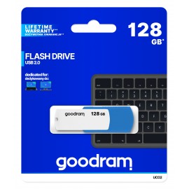 Goodram UCO2 unidad flash USB 128 GB USB tipo A 2.0 Azul, Blanco