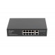 Lanberg RSFE-8P-2GE-120 switch No administrado Gigabit Ethernet (10/100/1000) Energía sobre Ethernet (PoE) 1U Negro