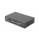 Lanberg RSFE-8P-2GE-120 switch No administrado Gigabit Ethernet (10/100/1000) Energía sobre Ethernet (PoE) 1U Negro