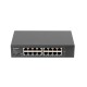 Lanberg RSGE-16 switch No administrado Gigabit Ethernet (10/100/1000) 1U Negro