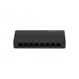 Lanberg DSP2-1008-12V switch No administrado Gigabit Ethernet (10/100/1000) Negro