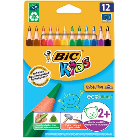 BIC Kids Evolution Triangle Multicolor 12 pieza(s)