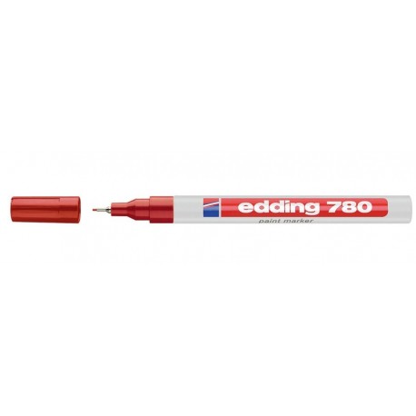 Edding 780 marcador permanente Punta fina Rojo