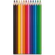 Maped Strong colour pencils Negro, Marrón, Verde, Azul claro, Verde claro