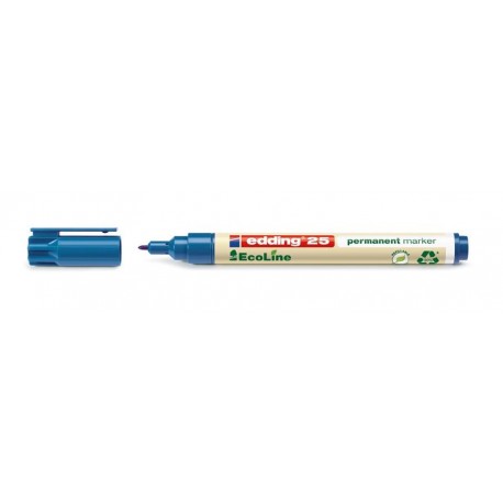 Edding 25 EcoLine marcador permanente Punta redonda Azul