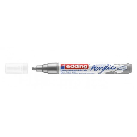 Edding 5300 acrylic marker fine marcador permanente Plata 1 pieza(s)