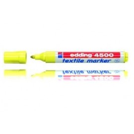 Edding Textielmarker e-4500 marcador permanente Punta redonda Amarillo