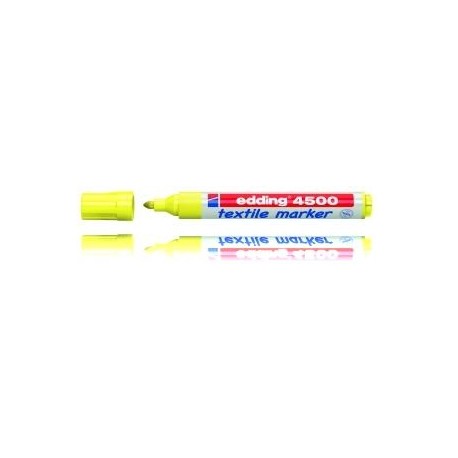 Edding Textielmarker e-4500 marcador permanente Punta redonda Amarillo