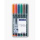 Staedtler 318 WP6 marcador permanente Negro, Azul, Marrón, Verde, Naranja, Rojo 6 pieza(s) - 318 wp6