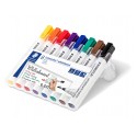 Staedtler Lumocolor 351 WP8 marcador permanente Punta redonda Negro, Azul