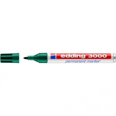 Edding 4-3000004 marcador permanente Punta redonda Verde